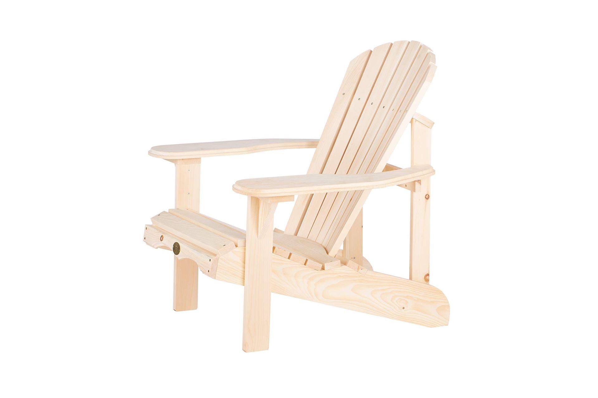2 Chairs In Box Adirondack Chair, Natural Finish Ok