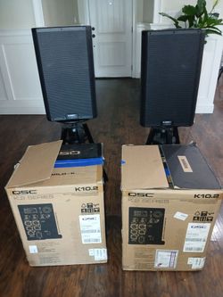 QSC K10.2 Powered Speakers (Pair) – Like New With Box– $1,375