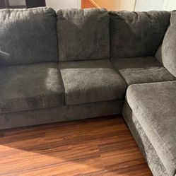 Large grey sectional couch $400