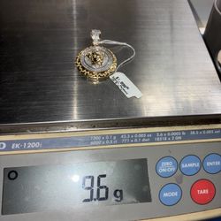 Gold And Diamond Versace Pendant 