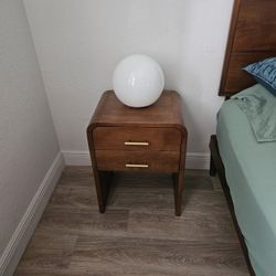 Contemporary Modern Nightstand (Set of 2)