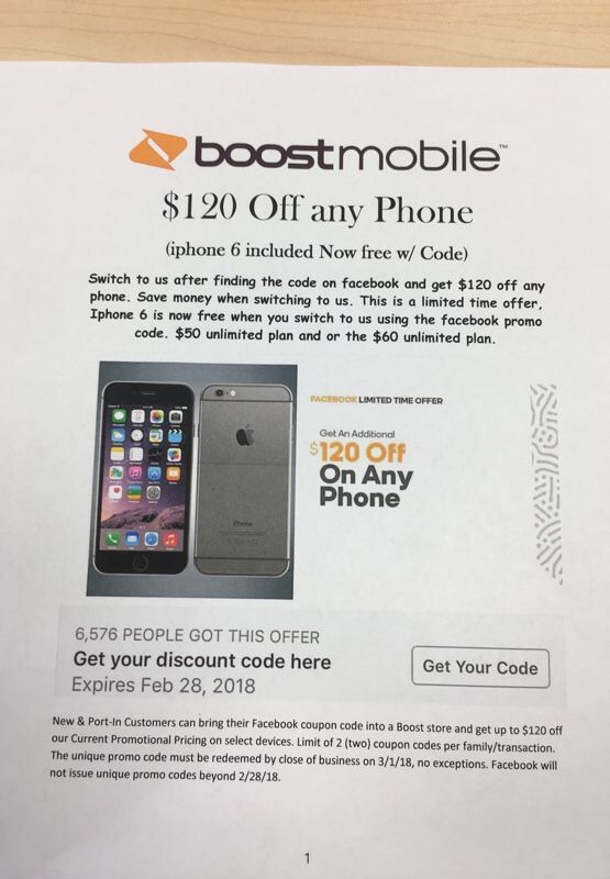 boost mobile new customer promo code