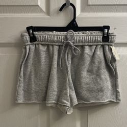 Brand New Light Gray Heather Terry Shorts Size XS Juniors