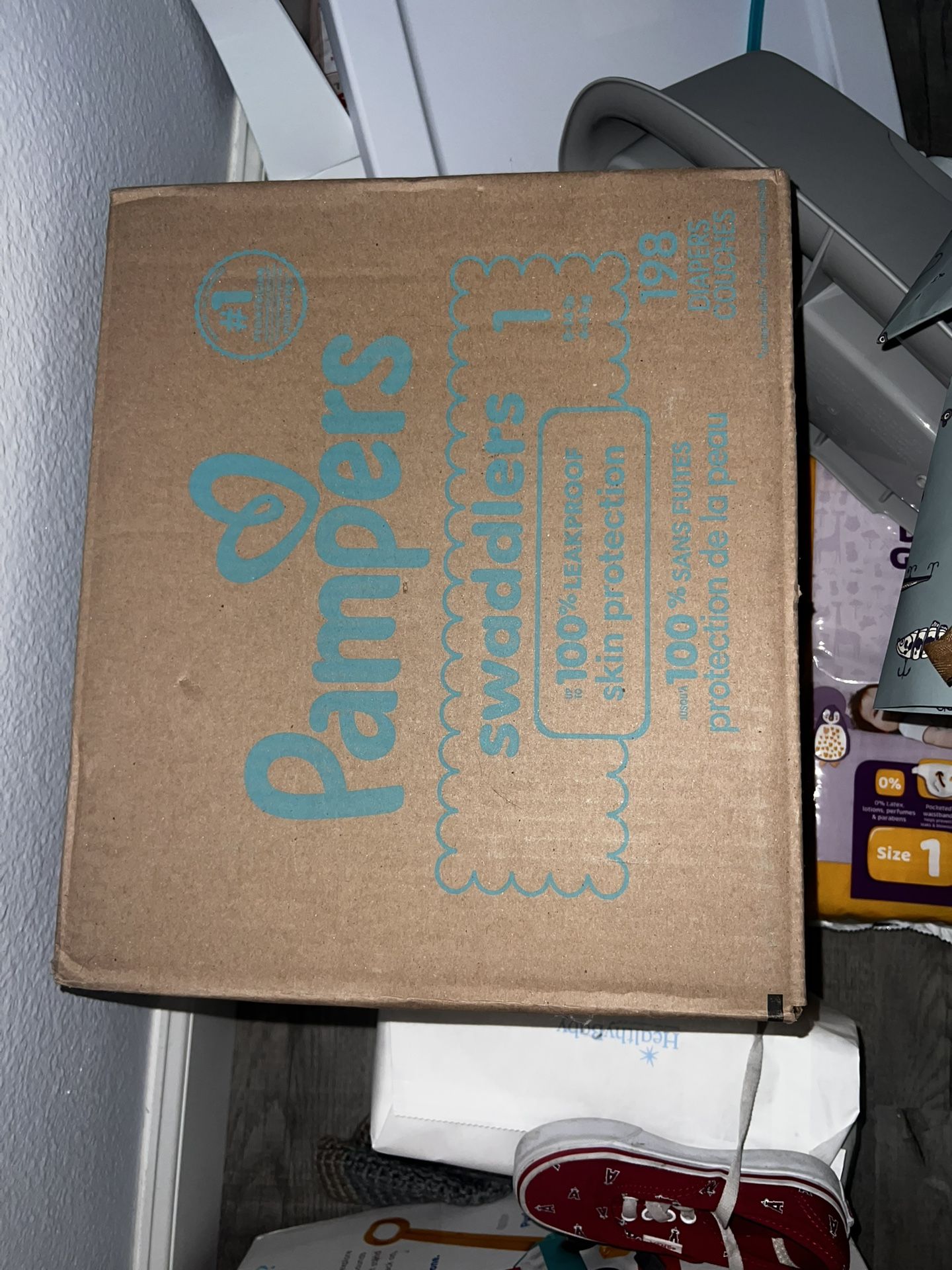 Pampers Size 1 Diapers( Count 198)