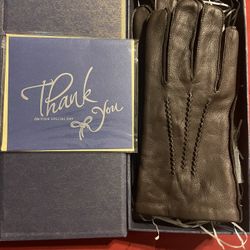 YISEVEN Men's Deerskin Leather Dress Gloves Hand Sewn