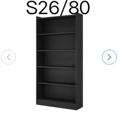 S26🔥Tribesigns black MDF 6 -Shelf Bookcase ( 35.41-in W x 72.04-in H x 11.81-in D ) $80