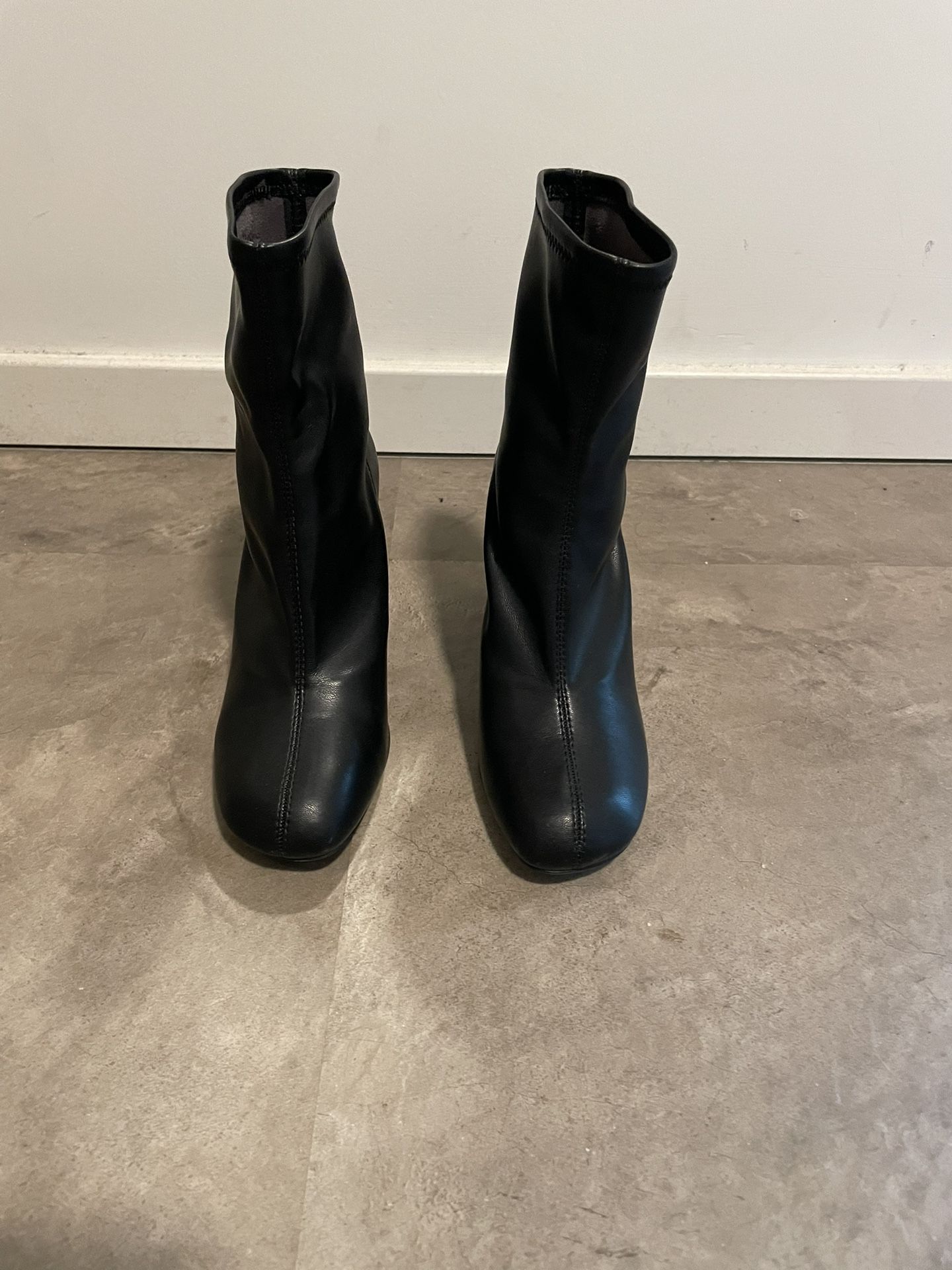 Top Shop Black Leather booties 