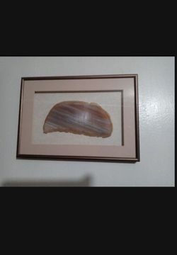 ENCASSED - FRAMED AGATE /STONE WALL ART 13"×9"