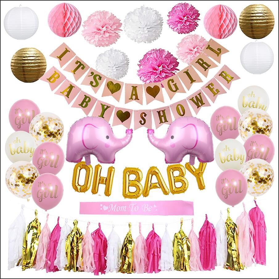 Baby Shower Decoration Set 58 Pieces -New