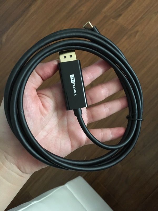 USB-C to DisplayPort Adapter Cable 4K&60Hz 6ft/1.8m, ITANDA USB 3.1 Type C Male (Thunderbolt 3 Compatible) to DP Male 4K Cable for the 2016 MacBook P