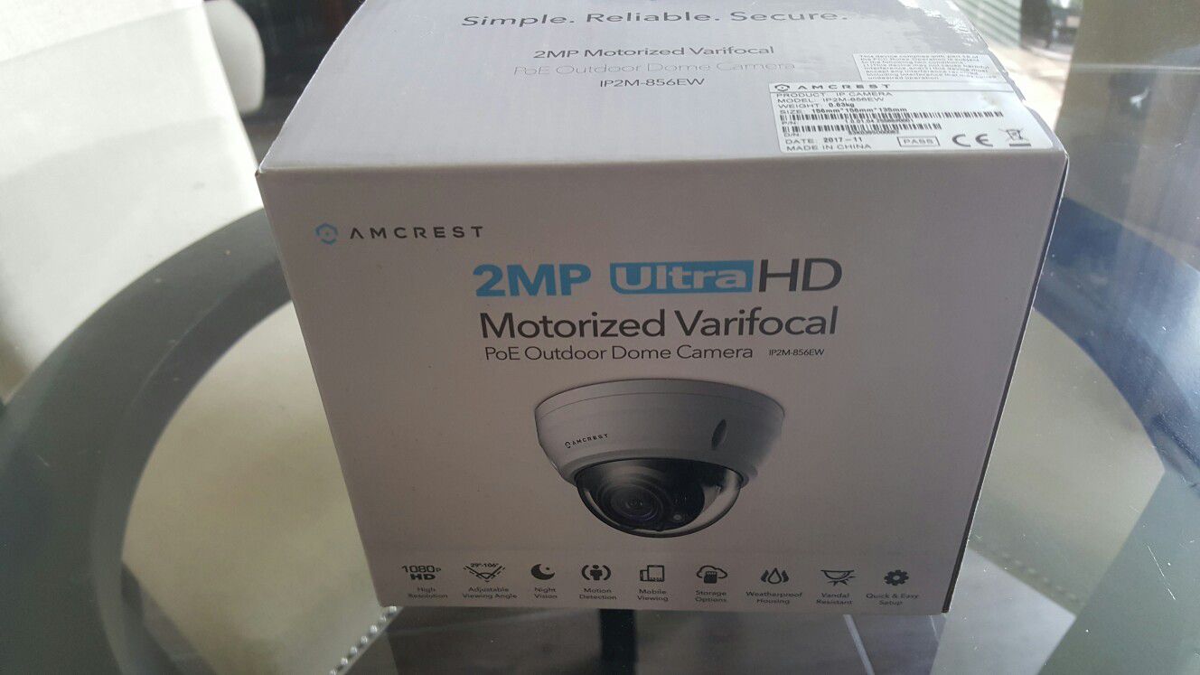 Outdoor dome camera never used