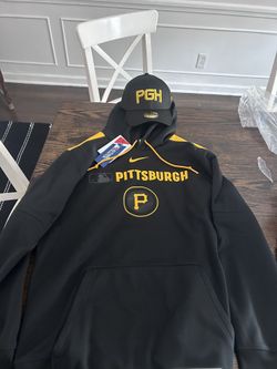 NEW Nike Pittsburgh Pirates MLB Therma-Fit Hoodie + New Era 39THIRTY PGH Hat (New w/ Tags)