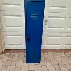 Vintage Blue Metal Locker