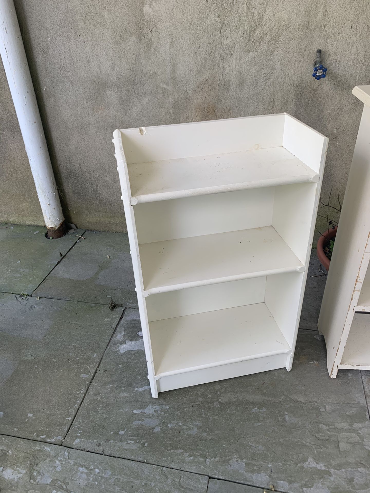 Small white bookcase - solid wood