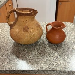 Vintage Clay Pottery Vessel