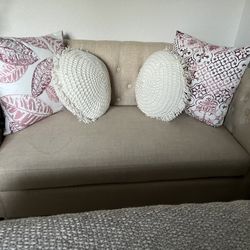 Small Fabric Sofa Beidge