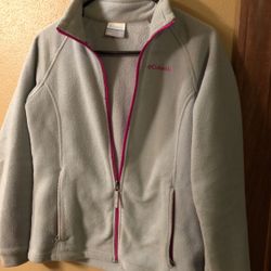 Gray girls Columbia Fleece