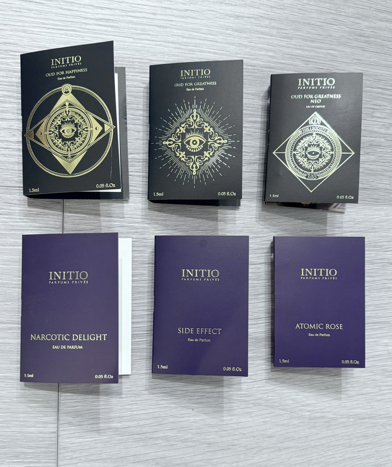 6x Initio Parfums Prives Eau de Parfum samples