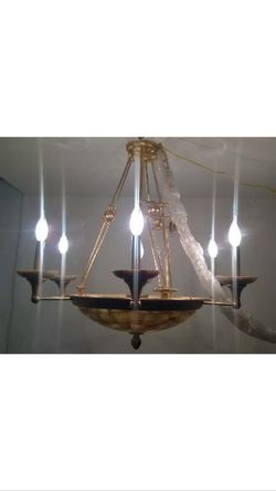 BEAUTIFUL NEW MARBLE CHANDILIER