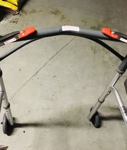 Brand new rolling walker with tags still on it. Foldable and height adjustable