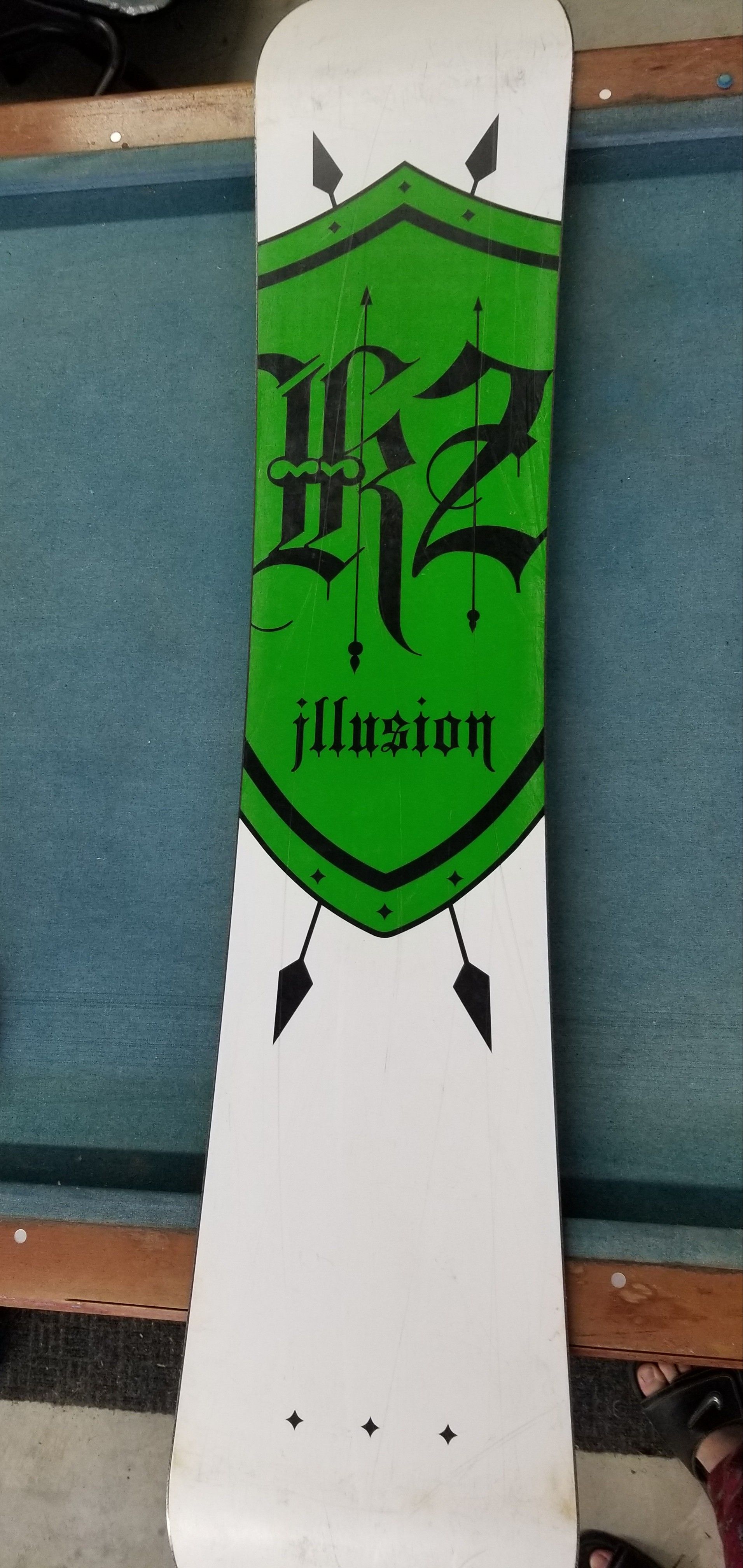 K2 Illusion Snowboard 163cm Wide Magic The Gathering Graphic