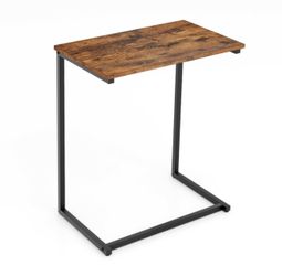 New C-shaped End Table With Metal Frame