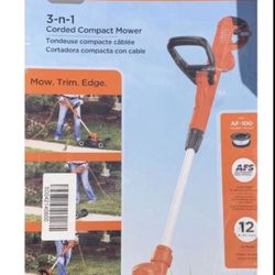 BLACK+DECKER MTE912 12 inch Corded Electric 3-in-1 Trimmer and Mower