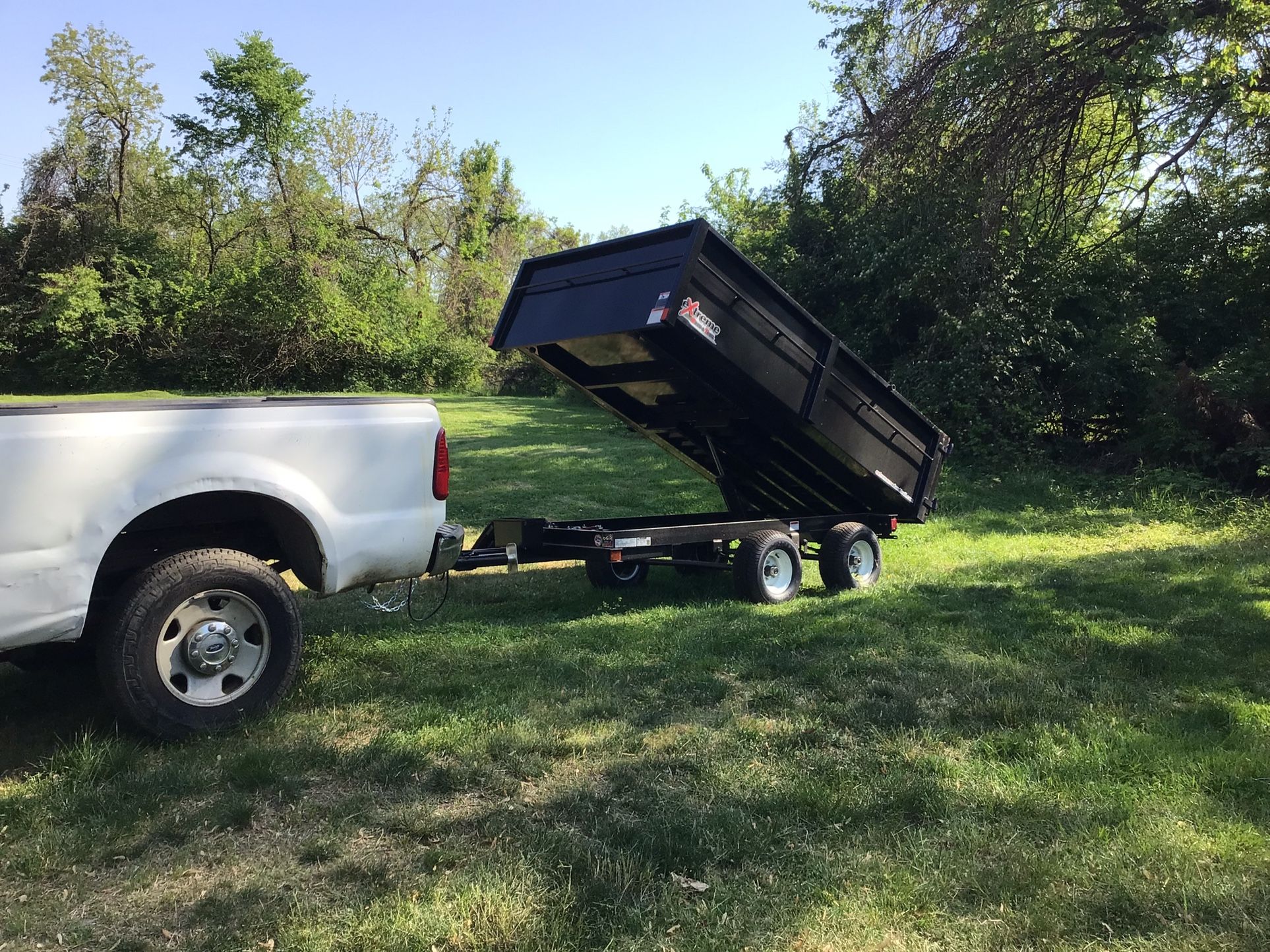 07 F250 And Dump Trailer X Sale