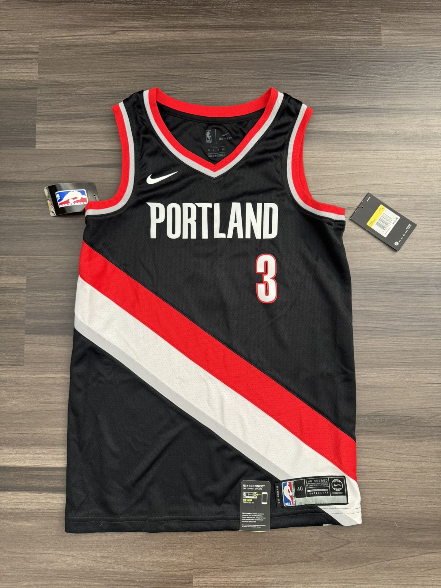 Nike Portland Trail Blazers CJ McCollum #3 NBA Swingman Jersey Men’s 40 M  100% authentic. Brand new with tags. MSRP $120.  This product is a Nike Por