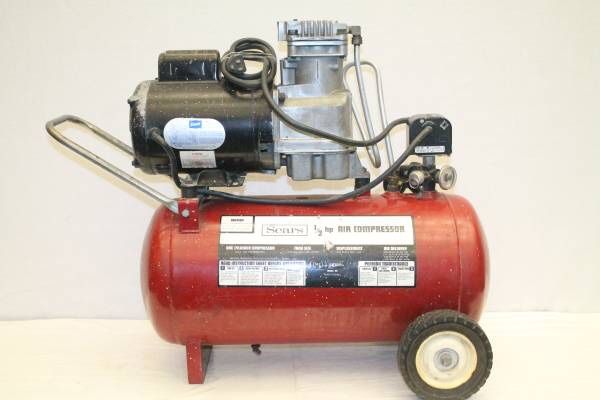 Sears 1/2 HP Air Compressor 7.5 Gallons 100 PSI Max 919.176050