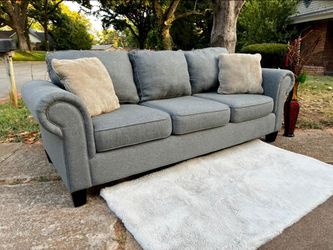 Ashley Home Furniture Sofa In Classic Blue Including Delivery