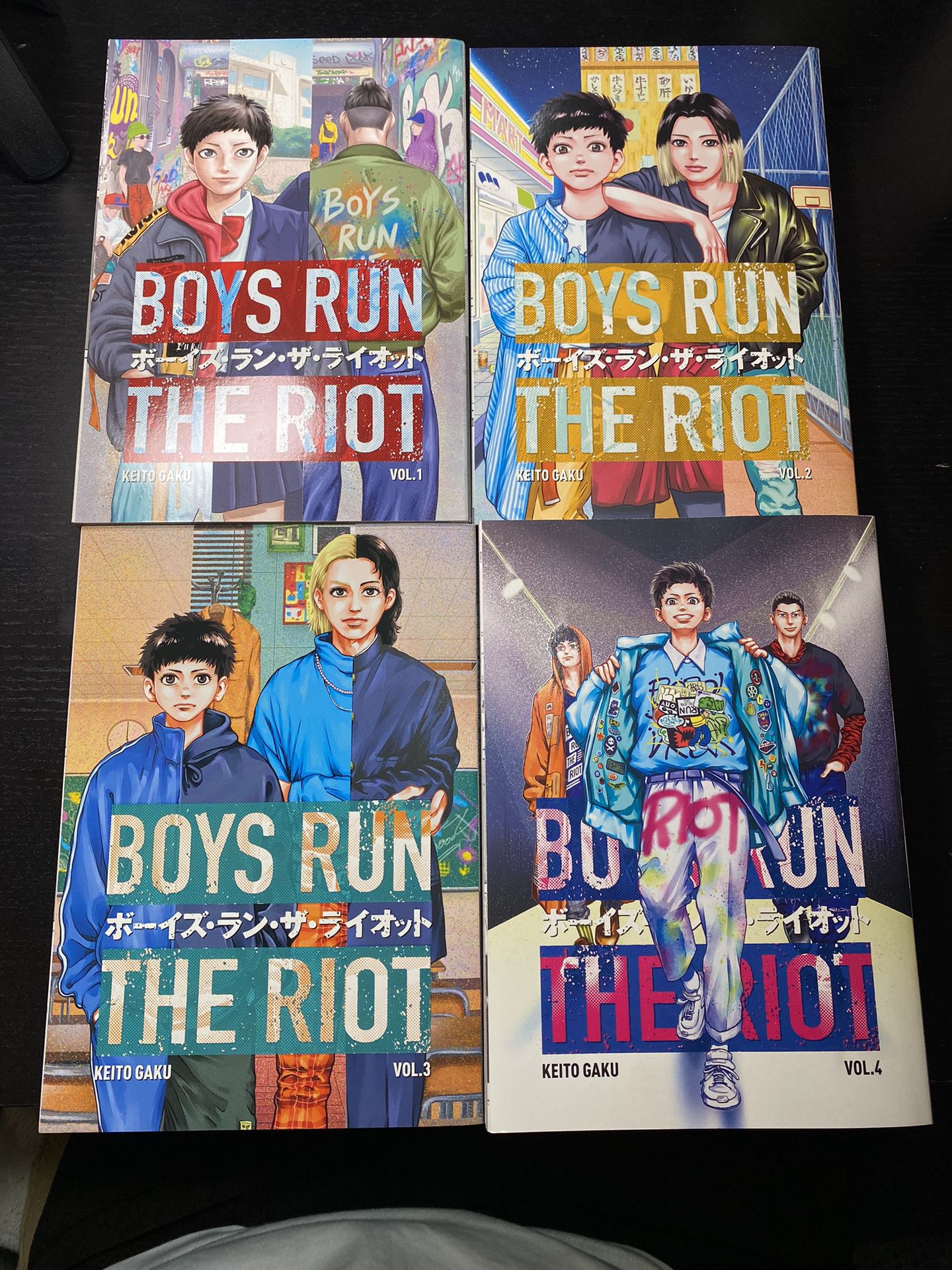 Boys Run The Riot Manga Volumes 1 - 4