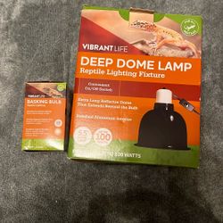 “Vibrant Life”  Deep Dome Lamp & Basking Bulb