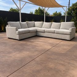 2-piece Fabric Sectional Sofa | Can Deliver Same-Day ⚡️