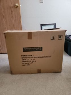 Greystone Electric LED Fireplace PO # 051115K-1 Brand New