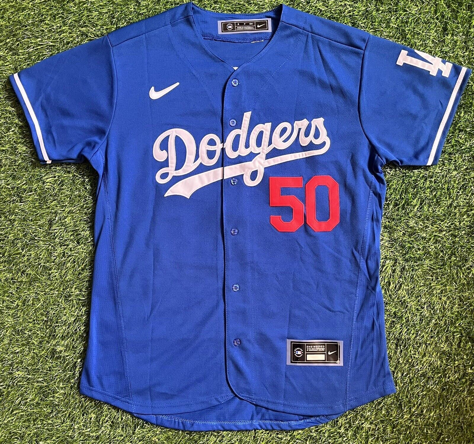 Los Angeles Dodgers Mookie Betts #50 Blue Jersey 