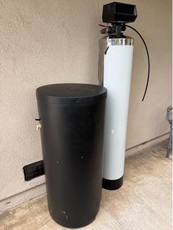 Used Water Softener with Ion Exchange Resin Beads