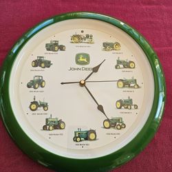John Deere Tractors 13" Wall Clock