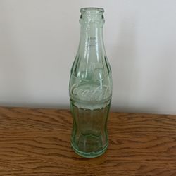 Vintage Coke Cola Bottle Stamped Green Glass 6.5 Ounces - Detroit Michigan 
