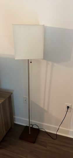 Modern Floor Lamp with Square Shade