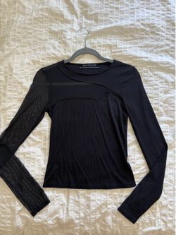Urban outfitters mesh sleeve top