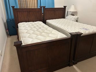 Two Matching Beds with Storage Drawers – $100 Each or $180 for Both