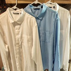 Bundle of THREE (3) Cutter and Buck Dress Shirts

