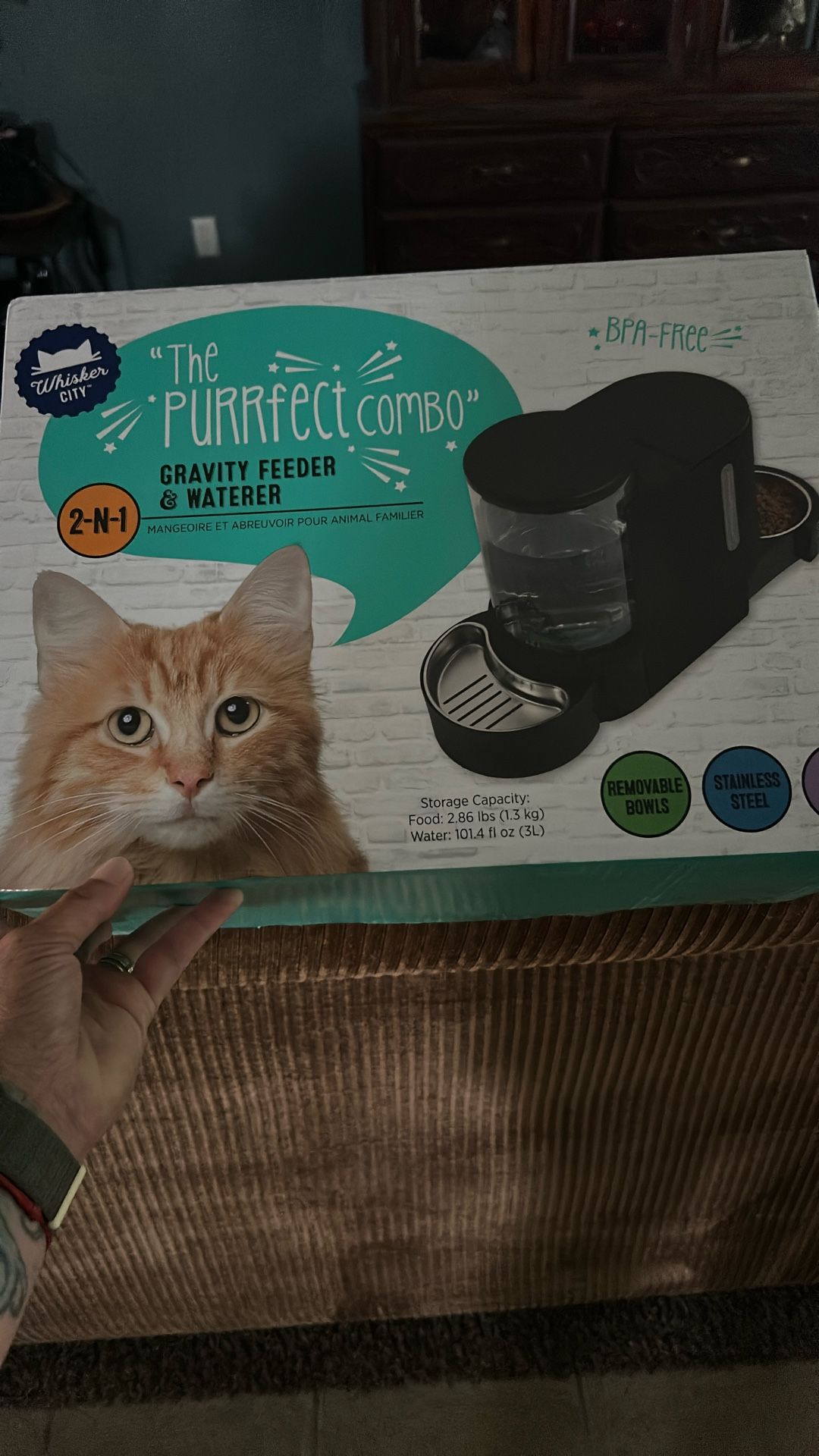 Gravity Feeder And Waterer