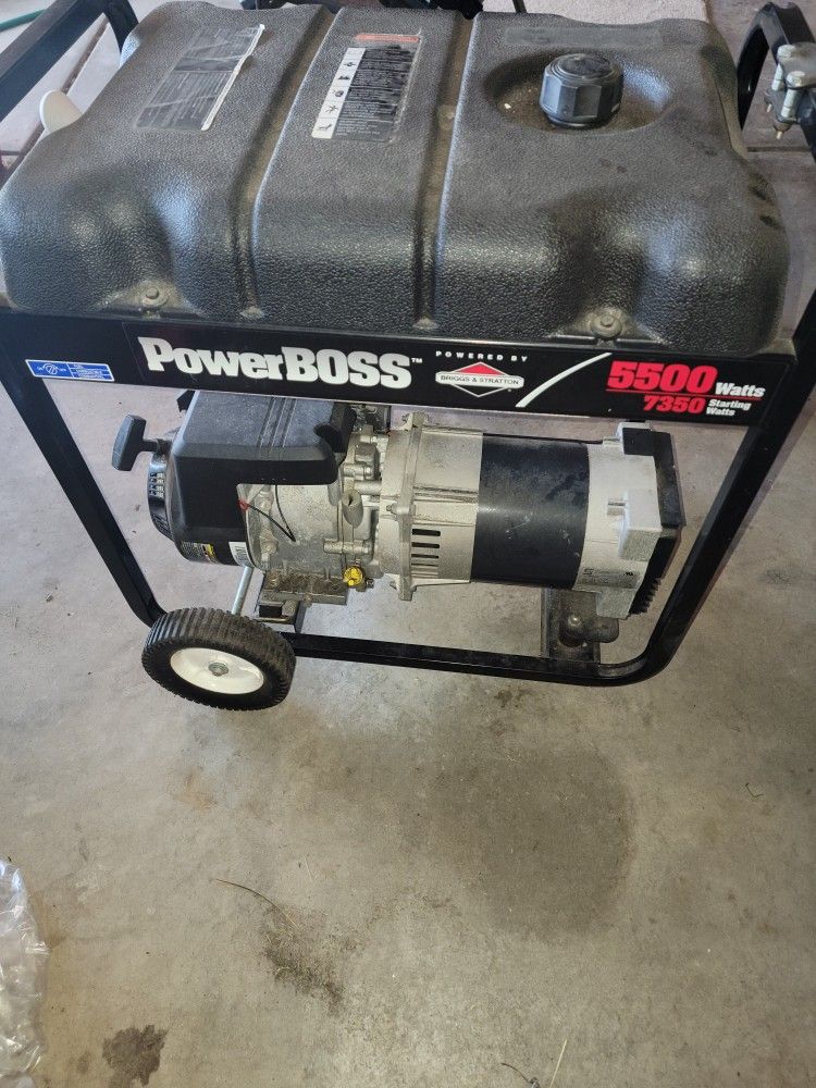 PowerBoss Generator 5500 Watts 7350 Starting Watts