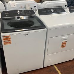 Whirlpool Washer And Dryer Set WTW6157PW0 - WGD5010LW3