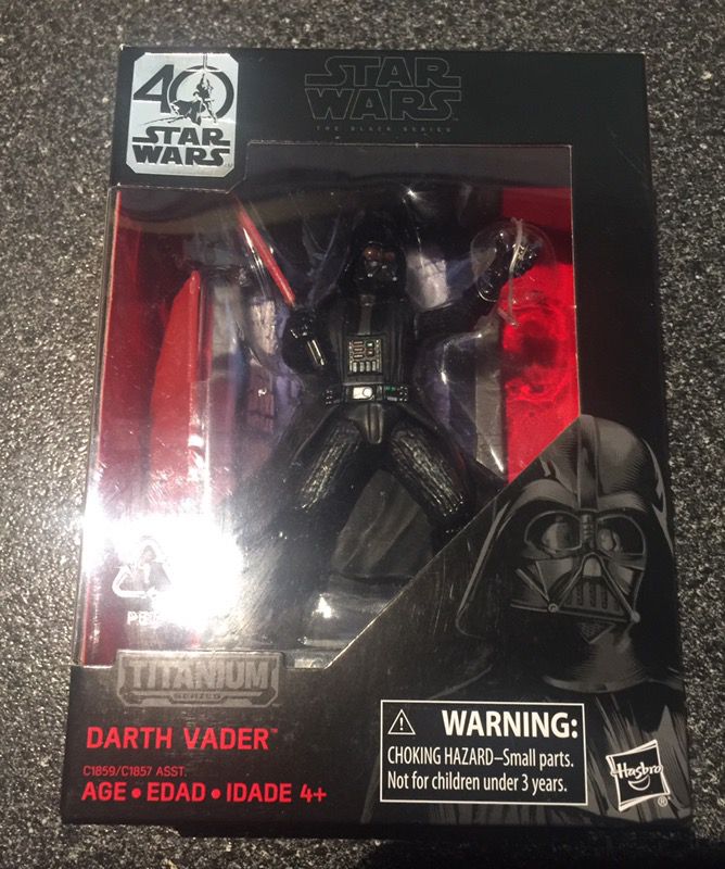 Darth Vader Die Cast action figure 3.75 inch Star Wars The Black Series Titanium Series Star wars collectible 40th anniversary 01