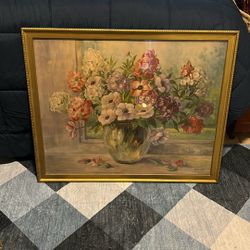 Floral Framed Print Wall Art Large 