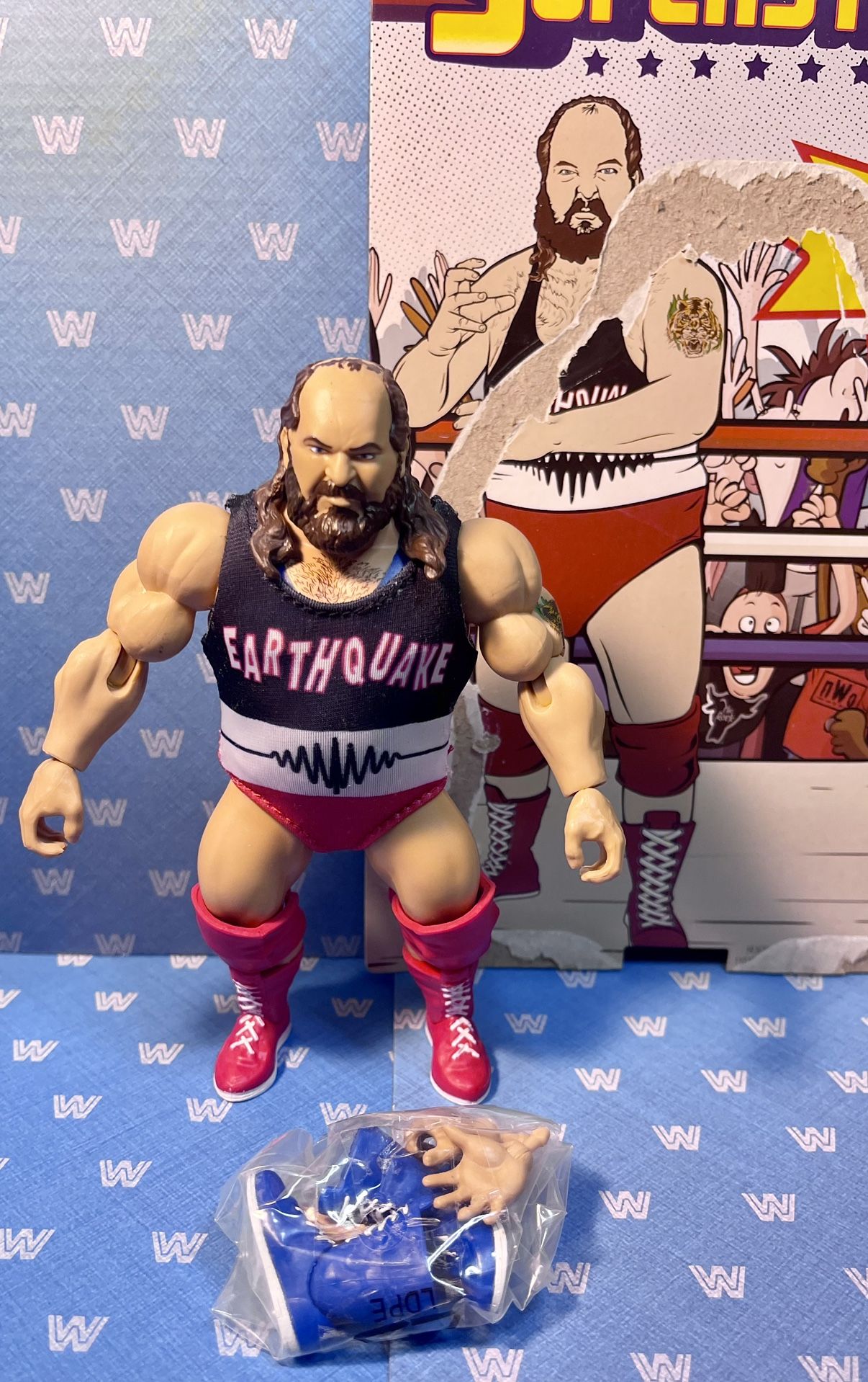 Mattel WWE Superstars Series 5 Earthquake Figure Pre Owned
