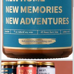 New New Home Candle - Lavender Vanilla, 100% Soy Wax - House Warming Gift for New Home, Apartment | Housewarming Gifts Ideas for 1st First Time Homeow